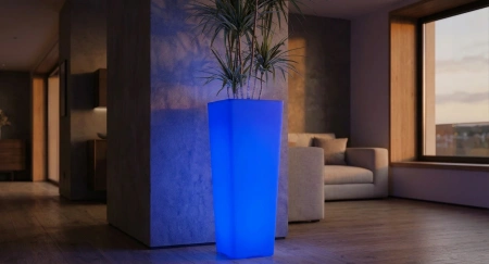 Светящееся LED кашпо-конус Flow XL 220V RGB Accum
