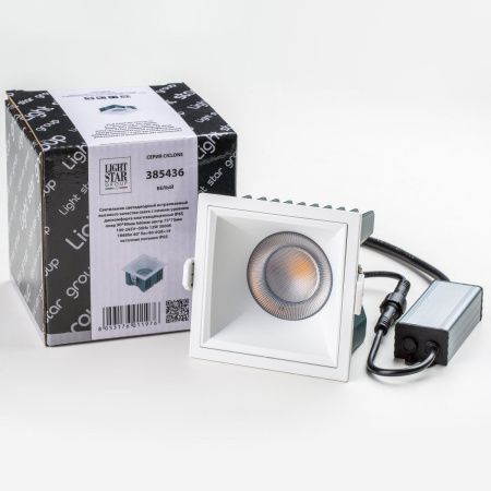 Уличный встраиваемый светильник Lightstar Ciclone 385436 белый