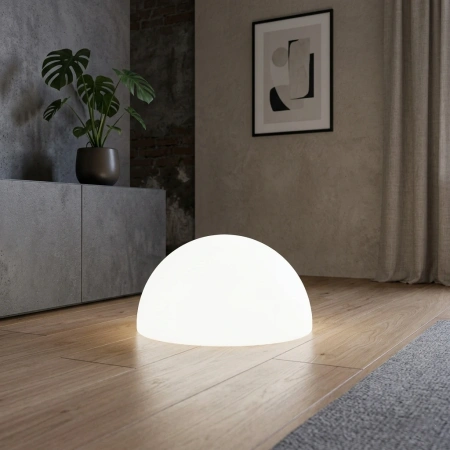 Светящаяся полусфера Halfmoon 220V White 40 см