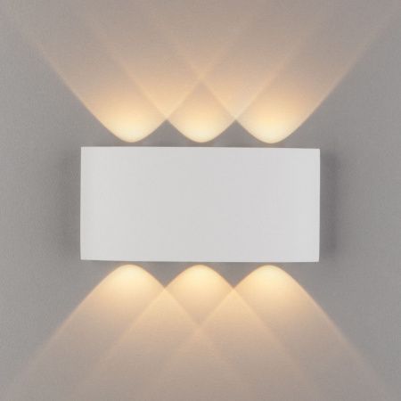 Уличный настенный светильник Elektrostandard Twinky 1551 TECHNO LED белый