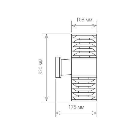 Уличный настенный светильник Elektrostandard Strada 1407 TECHNO