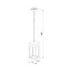 Уличный подвесной светильник Elektrostandard Frame 1528 TECHNO LED 3000K