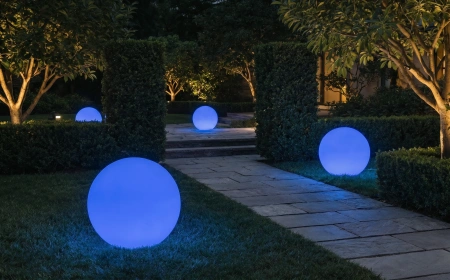 Уличный шар-светильник Moonlight 60 см RGB