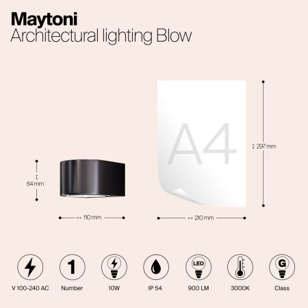Архитектурная подсветка Outdoor O435WL-L10GF3K