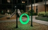 Пергола "Гера" со светящимися LED качелями 360° RGB