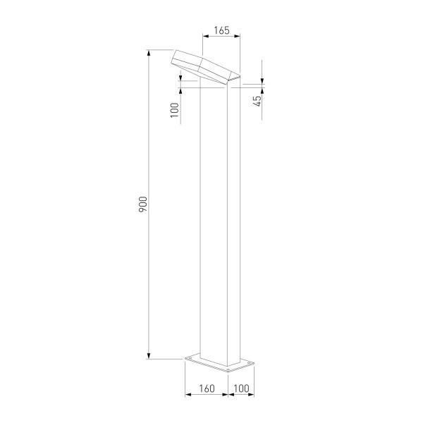 Ландшафтный светильник Elektrostandard Sensor 1542 TECHNO LED 3000K