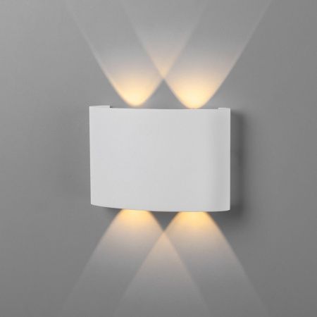 Уличный настенный светильник Elektrostandard Twinky 1555 TECHNO LED белый