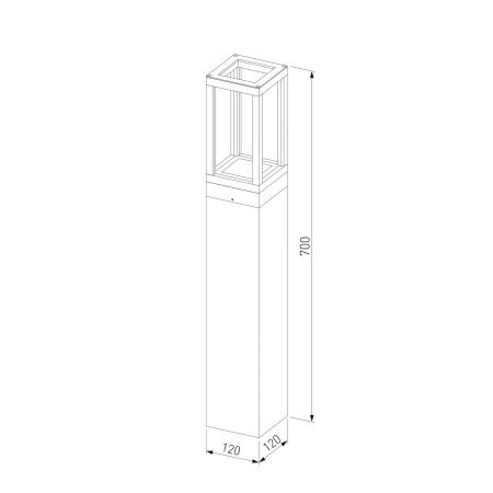 Ландшафтный светильник Elektrostandard Frame 1529 TECHNO LED 4000K