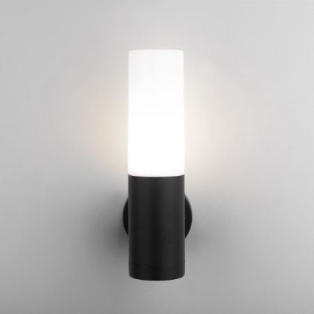 Уличный настенный светильник Elektrostandard Glas 1418 TECHNO черный