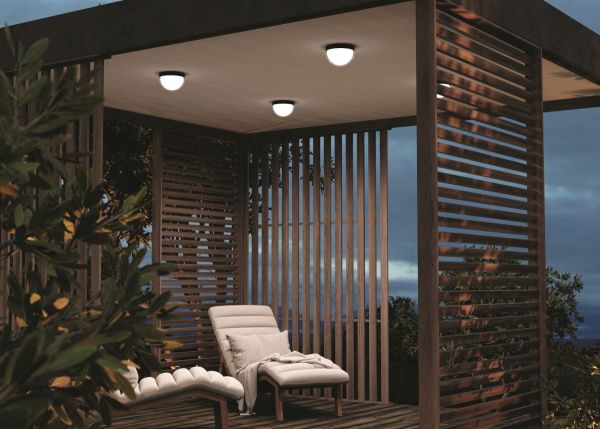 Уличный потолочный светильник Outdoor O438CL-L12GF3K