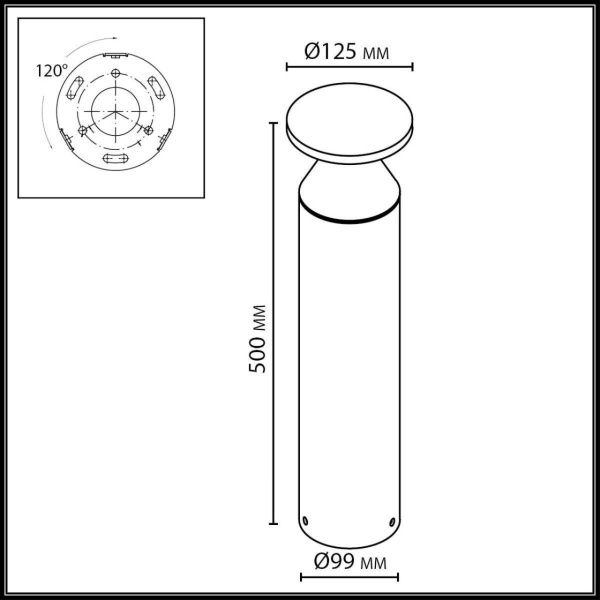 Ландшафтный светильник Odeon Light Coil 7119/12GL
