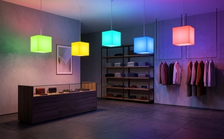 Подвесной LED куб 60 см 220V RGB