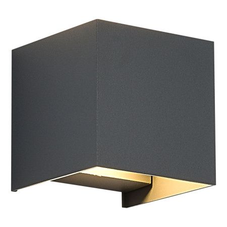 SL9513.701.01 Светильник уличный настенный ST-Luce серый/серый LED 1*10W 2700K BRIK