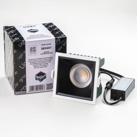 Уличный встраиваемый светильник Lightstar Ciclone 385447 черный