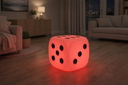 Светящийся куб-игральная кость Pavia H40 RGB Accum