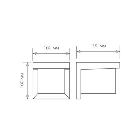 Уличный настенный светильник Elektrostandard Shelter 1540 TECHNO