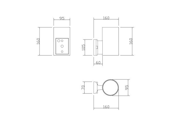 Уличный настенный светильник Outdoor O419WL-01GR
