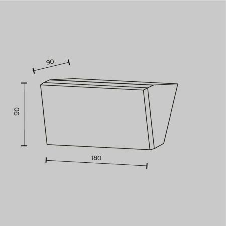 Уличный настенный светильник Outdoor O436WL-L10GF3K