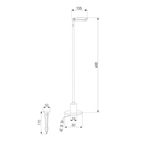 Парковый светильник Elektrostandard Joli 35182/S