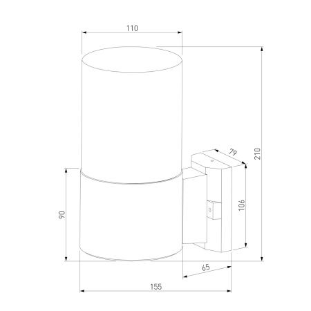 Уличный настенный светильник Elektrostandard Roil 35125/U