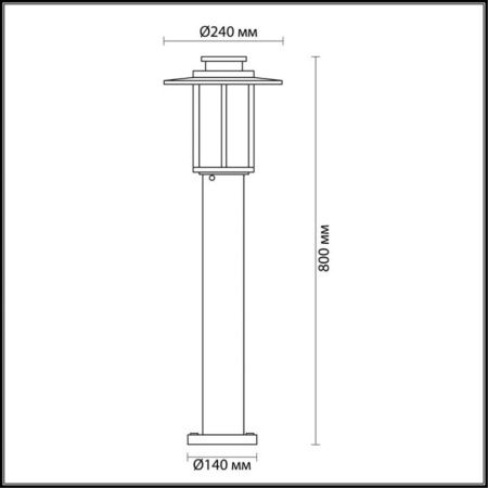 Парковый светильник Odeon Light Mito 4047/1F