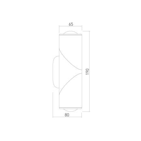 Уличный настенный светильник Elektrostandard Gira 35127/D