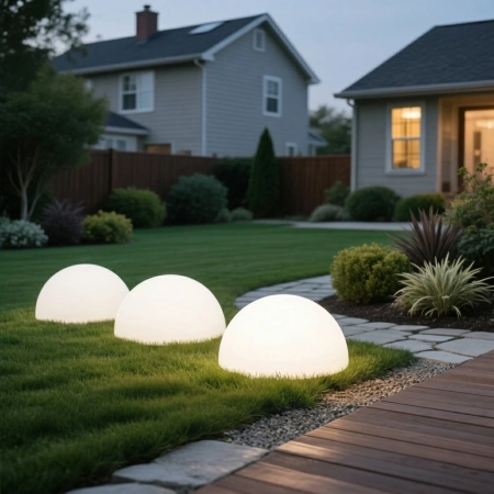 Светящаяся полусфера Halfmoon 220V White 50 см
