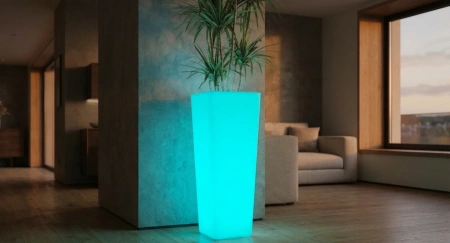Светящееся LED кашпо-конус Flow XL 220V RGB Accum