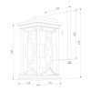Уличный настенный светильник Elektrostandard Spica GL 1026D