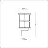 Парковый светильник Odeon Light Magus 4964/1A