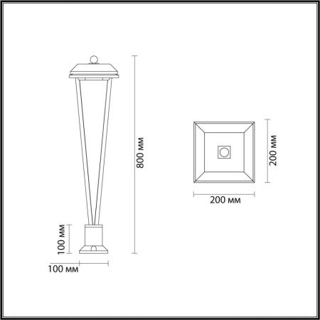 Ландшафтный светильник Odeon Light Bearitz 6655/12GL3