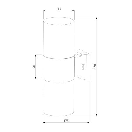 Уличный настенный светильник Elektrostandard Roil 35125/D