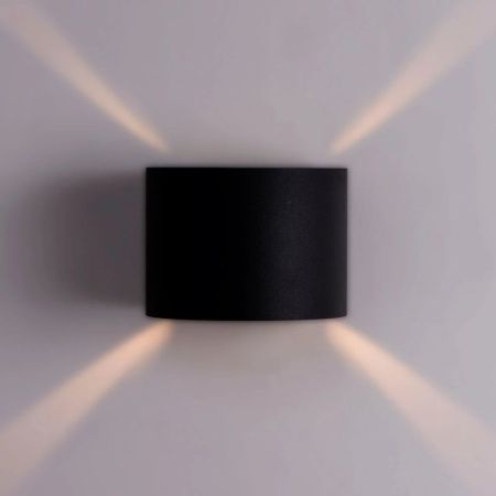 Фасадный светильник Arte Lamp Rullo A1415AL-2BK черный