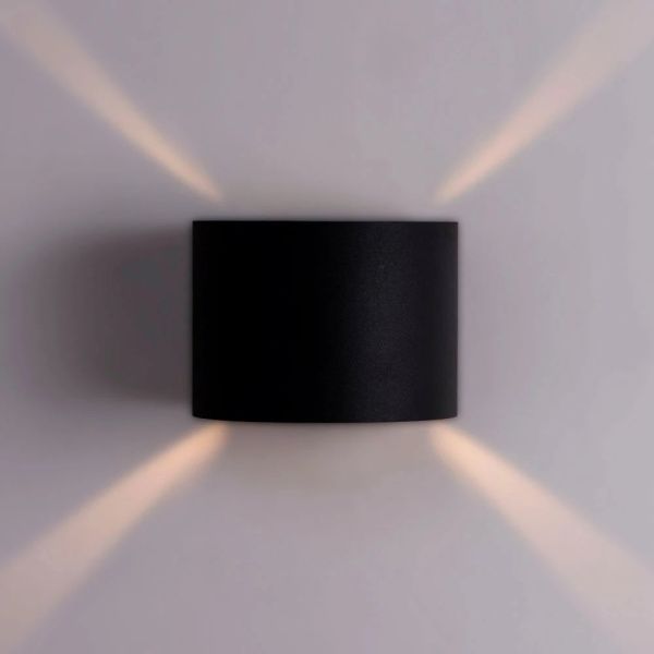 Фасадный светильник Arte Lamp Rullo A1415AL-2BK черный