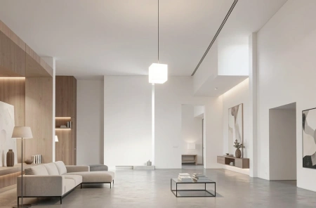 Подвесной LED куб 20 см 220V White