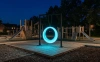 Пергола "Гера" со светящимися LED качелями RGB