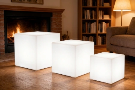 Светящийся LED куб Cube 75 см 220V White