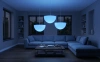 Подвесная светящаяся полусфера Halfmoon 220V 30 см RGB