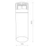 Ландшафтный светильник ST Luce Фосса SL9507.405.01
