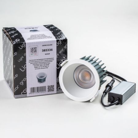 Уличный встраиваемый светильник Lightstar Ciclone 385336 белый