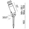 Ландшафтный светильник Outdoor O050FL-L5W3K