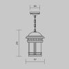 Уличный подвесной светильник Outdoor O031PL-01BR