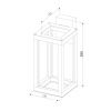 Уличный настенный светильник Elektrostandard Frame 1527 TECHNO LED 4000K черный