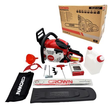 Пила цепная бензиновая CROWN CT20198-14