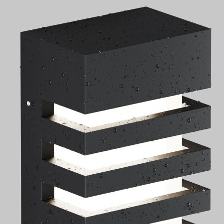 Уличный настенный светильник Outdoor O034WL-01B