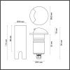Грунтовый светильник Odeon Light Wald 6662/1GL3