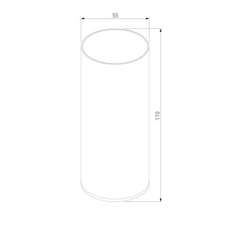 Уличный потолочный светильник Elektrostandard Light LED 35129/H черный