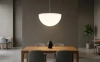 Подвесная светящаяся полусфера Halfmoon 220V 60 см White