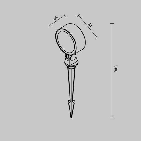 Ландшафтный светильник Outdoor O495FL-L18B3K