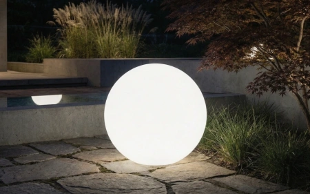 Уличный шар-светильник Moonlight 220 V 100 см white